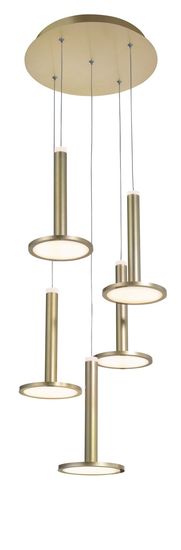 Nova Luce PALENCIA LED Pendelleuchte Messing 47W Warmweiss 150x41cm 1703301202