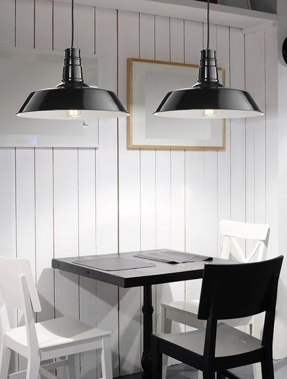 Nova Luce OSTERIA Pendelleuchte E27 Schwarz 115x46cm dimmbar 420201