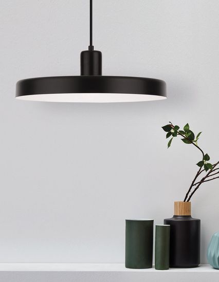 Nova Luce CHIOTO Pendelleuchte E27 Schwarz 120x36cm dimmbar 540602