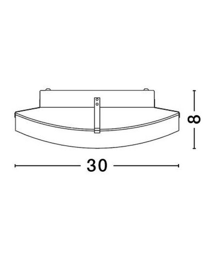 Nova Luce ANCO Deckenleuchte E27 Weiß 8x30cm dimmbar 600401