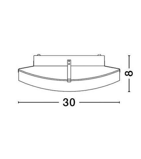 Nova Luce GIORNO Deckenleuchte E27 Weiß 8x30cm dimmbar 605801