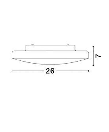 Nova Luce IVI Deckenleuchte E27 Weiß 7x26cm dimmbar 6100521