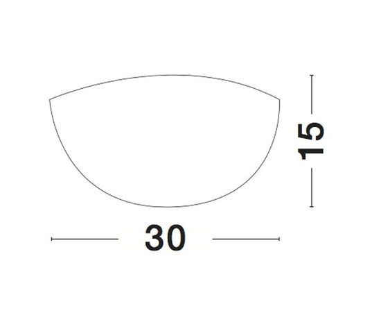 Nova Luce SHELL Wandleuchte E27 Weiß 30x8x15cm dimmbar 702201