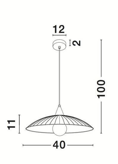 Nova Luce SHELL Pendelleuchte E27 Weiß 100x40cm dimmbar 7326501