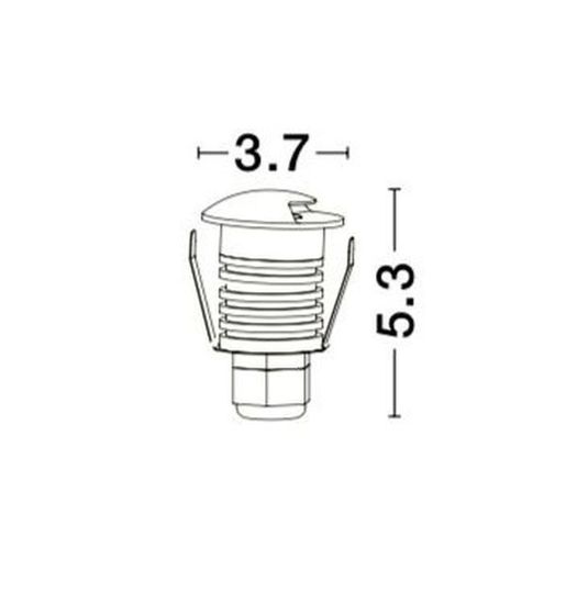 Nova Luce BANG LED Bodeneinbauleuchte Weiß 1W IP67 Warmweiss 3,7x3,7x5,3cm 8039001