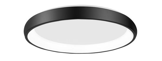 Nova Luce ALBI LED Deckenleuchte Schwarz 50W Warmweiss 8,5x61cm dimmbar 8105611