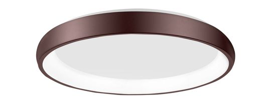 Nova Luce ALBI LED Deckenleuchte Braun 50W Warmweiss 8,5x61cm dimmbar 8105612