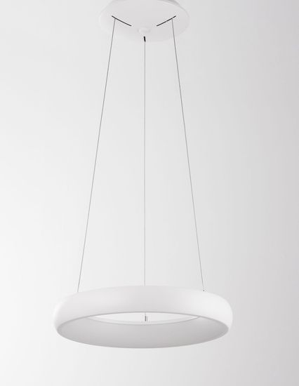 Nova Luce ALBI LED Pendelleuchte Weiß 32W Warmweiss 120x41cm dimmbar 8105618