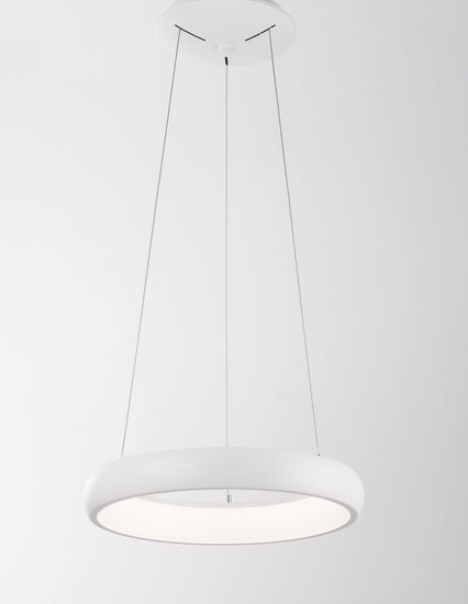 Nova Luce ALBI LED Pendelleuchte Weiß 32W Warmweiss 120x41cm dimmbar 8105618