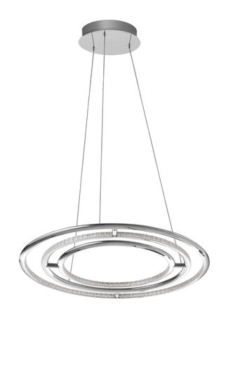 Nova Luce LIVORNO LED Pendelleuchte Chrom 53W Warmweiss 120x60cm 8107401