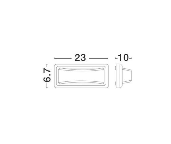 Nova Luce PULSAR LED Wandleuchte Grau 6W IP54 Warmweiss 23x10x6,7cm 812104