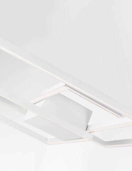 Nova Luce BILBAO LED Deckenleuchte Weiß 42W Warmweiss 56x56x8,5cm 8160161