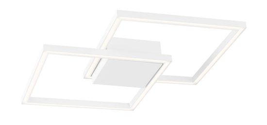 Nova Luce BILBAO LED Deckenleuchte Weiß 25W Warmweiss 46x46x6,5cm 8160162