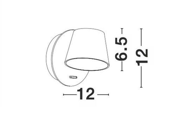 Nova Luce AMADEO LED Wandleuchte Weiß 6W Warmweiss 12x12x12cm 8223601