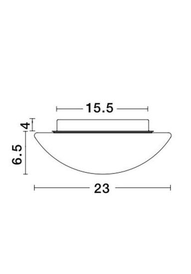 Nova Luce BREST Deckenleuchte E27 Weiß 10,5x23cm dimmbar 832401