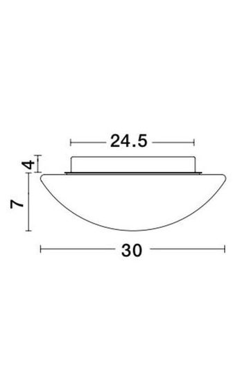 Nova Luce BREST Deckenleuchte E27 2-fach Weiß 11x30cm dimmbar 832402