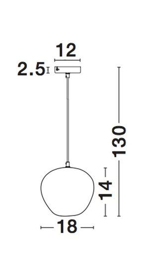 Nova Luce CEDRO Pendelleuchte E27 Schwarz 130x18cm dimmbar 8436403