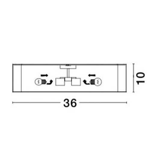 Nova Luce RAGU Deckenleuchte E27 Weiß 36x36x10cm dimmbar 866601