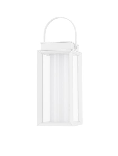 Nova Luce VERHAL LED Dekorative Stehleuchte Weiß 2W IP54 Warmweiss 16x16x47,5cm dimmbar 9002861