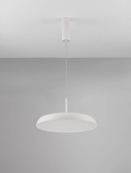 Nova Luce LINUS LED Pendelleuchte Weiß 40W Steuerbare Lichtfarbe 150x45cm dimmbar 9005659