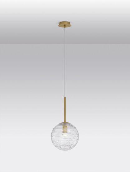 Nova Luce COEN Pendelleuchte G9 Gold 200x25cm dimmbar 9006042