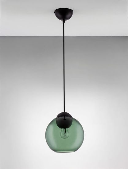 Nova Luce MIDORI Pendelleuchte E27 Schwarz 182,5x24cm dimmbar 9009242