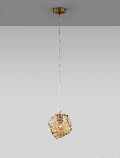 Nova Luce ODELLE Pendelleuchte E14 Gold 120x18cm dimmbar 9009253