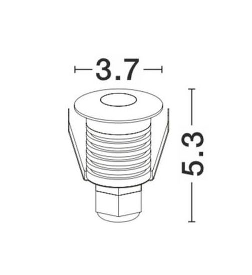 Nova Luce BANG LED Bodeneinbauleuchte Nickel 1W IP67 Warmweiss 3,7x3,7x5,3cm 9019212