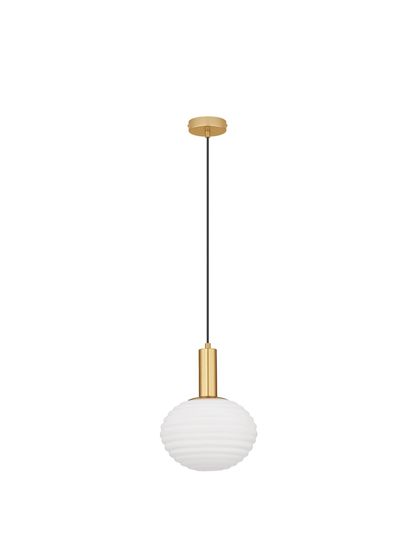 Nova Luce ALLEN Pendelleuchte E27 Gold 120x24cm dimmbar 9028844