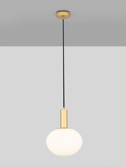 Nova Luce ALLEN Pendelleuchte E27 Gold 120x24cm dimmbar 9028844