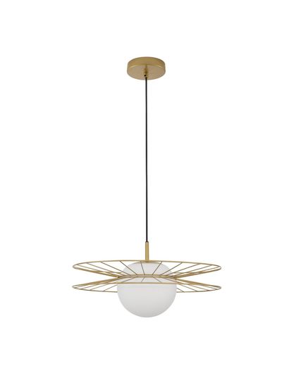 Nova Luce ELLERY Pendelleuchte E27 Gold 150x45cm dimmbar 9043303