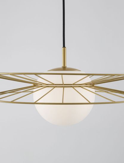 Nova Luce ELLERY Pendelleuchte E27 Gold 150x45cm dimmbar 9043303