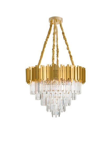 Nova Luce GRANE Pendelleuchte E14 12-fach Gold 120x73cm dimmbar 9050110