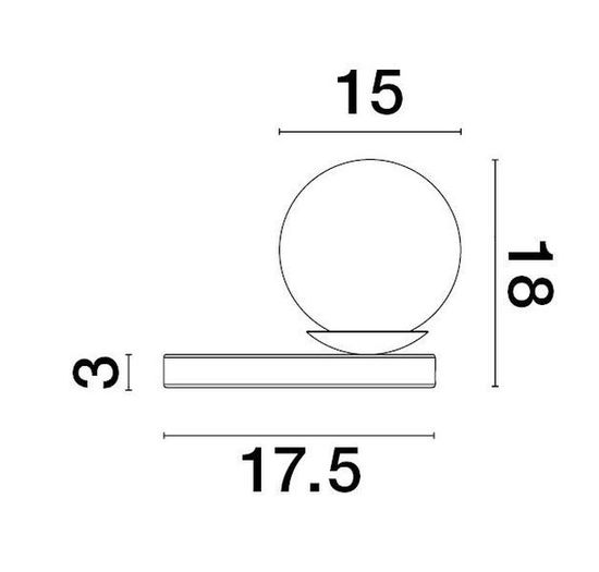 Nova Luce BESON Tischleuchte E14 Grau 15x17,5x18cm 9050167