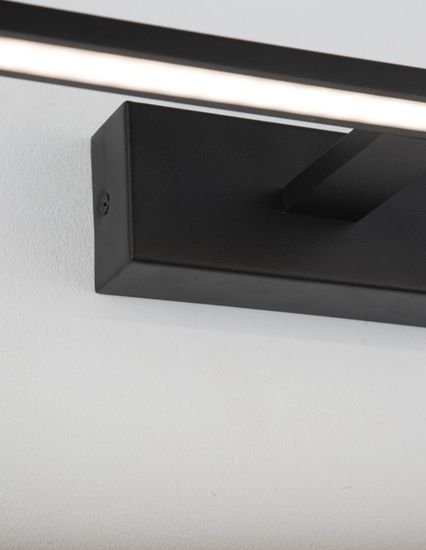 Nova Luce MONDRIAN LED Wandleuchte Schwarz 12W IP44 Warmweiss 41,5x14x6cm 9053122