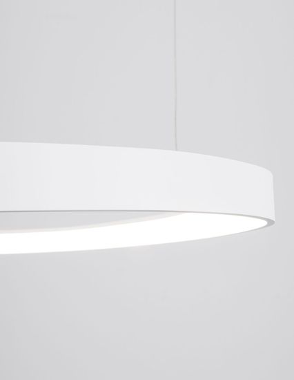 Nova Luce ESTEVA LED Pendelleuchte Weiß 47W Warmweiss 150x65cm dimmbar 9053551