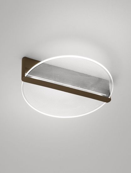 Nova Luce NOAH LED Deckenleuchte Kaffeebraun 29W Warmweiss 44,5x42x12,3cm dimmbar 9054448