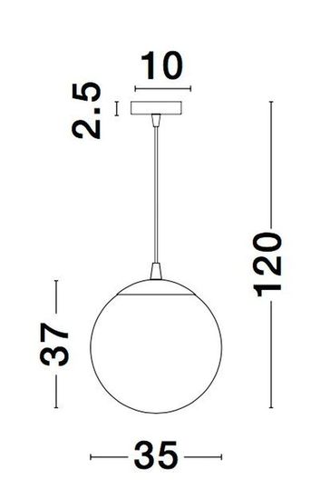 Nova Luce NAZIO Pendelleuchte E27 Kupfer 120x35cm dimmbar 9080351