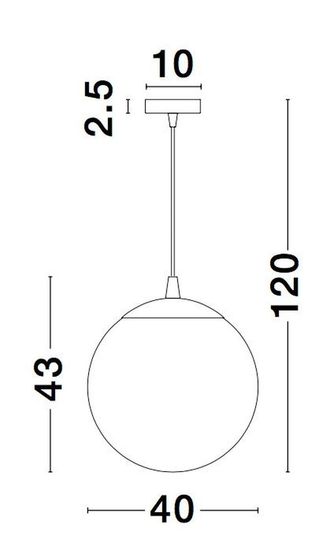 Nova Luce LAZIONE Pendelleuchte E27 Chrom 120x40cm dimmbar 9080400