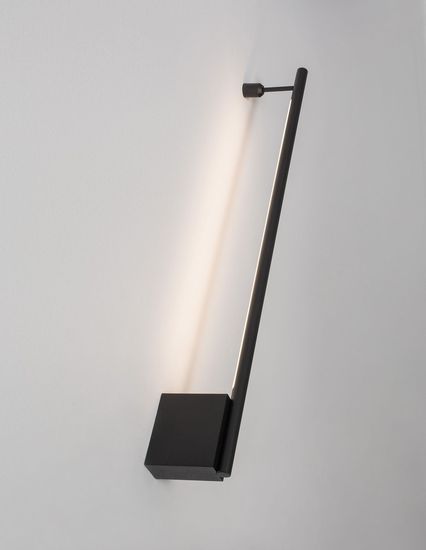 Nova Luce GROPIUS LED Wandleuchte Schwarz 10W Warmweiss 60x9x3,5cm 9081130