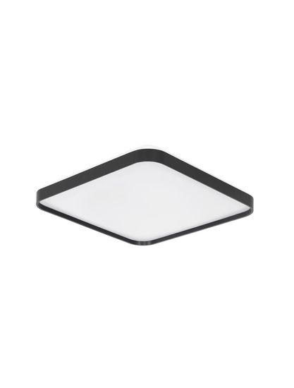 Nova Luce ATHOS LED Deckenleuchte Schwarz 30W Warmweiss 48x48x6cm 9081240