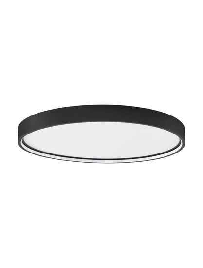 Nova Luce OLAF LED Deckenleuchte Schwarz 60W Warmweiss 5x60cm dimmbar 9085234