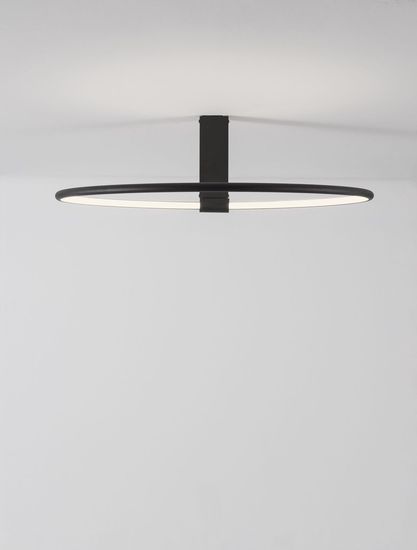 Nova Luce GARVE LED Pendelleuchte Schwarz 35W Warmweiss 20x60cm dimmbar 9085243