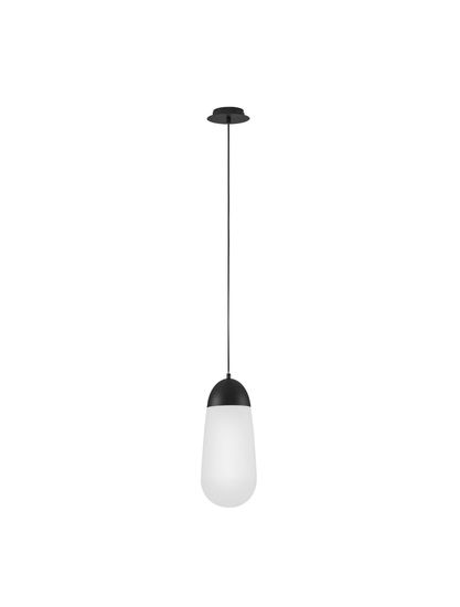 Nova Luce BLAKY Pendelleuchte E14 Schwarz 246x18cm dimmbar 9092824