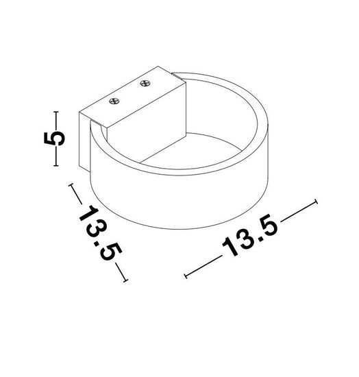 Nova Luce ENNA LED Wandleuchte Weiß 6W Warmweiss 13,5x13,5x5cm 9102461