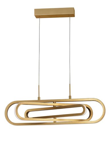 Nova Luce ARTE LED Pendelleuchte Gold 56W Warmweiss 64x44x120cm dimmbar 9110352