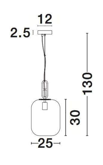 Nova Luce HUNTER Pendelleuchte E27 Schwarz 130x25cm dimmbar 9120668