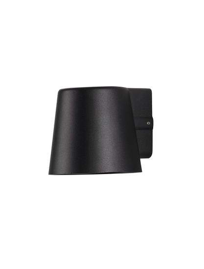 Nova Luce OVI Wandleuchte GU10 Schwarz 7W IP54 10x11x9cm dimmbar 9136182