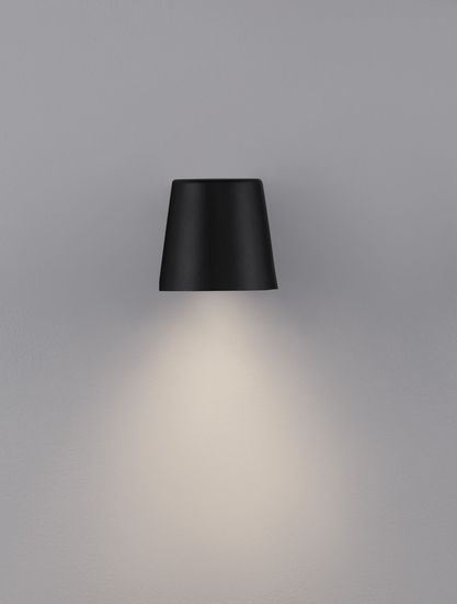 Nova Luce OVI Wandleuchte GU10 Schwarz 7W IP54 10x11x9cm dimmbar 9136182