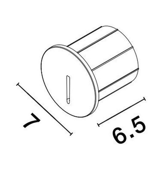 Nova Luce CIRCE LED Wandeinbauleuchte Schwarz 3W IP54 Warmweiss 7x7x6,5cm 9136185